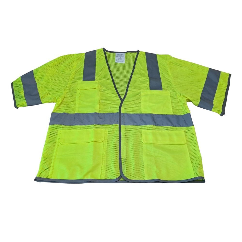 Grainger Safety‎ Vest Orange Green High Vis ANSI TypeR Class 2/3 S/M 2XL 3XL